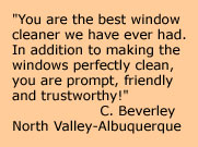 Albuquerque window cleaning