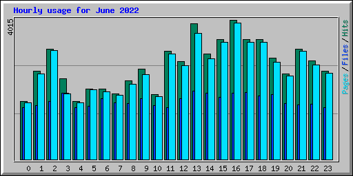Hourly usage for June 2022