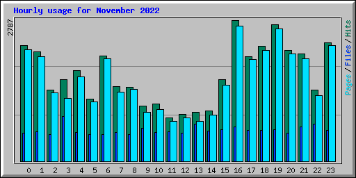 Hourly usage for November 2022
