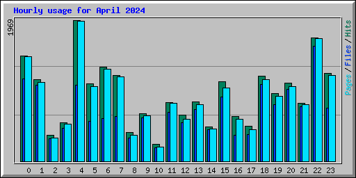 Hourly usage for April 2024